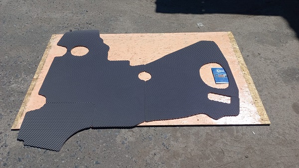 Коврик JCB серый