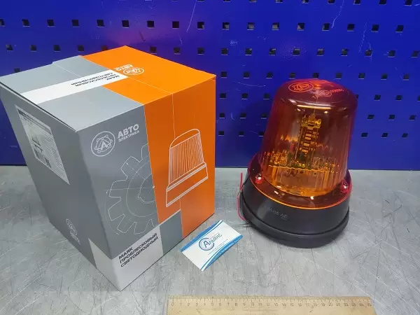 Маячок импульсный МИ-05 АЕ светодиодный (30 диодов 3 режима) на болтах (подключение провод)